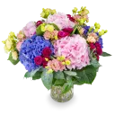 Bouquet of Hydrangeas and Spray Roses